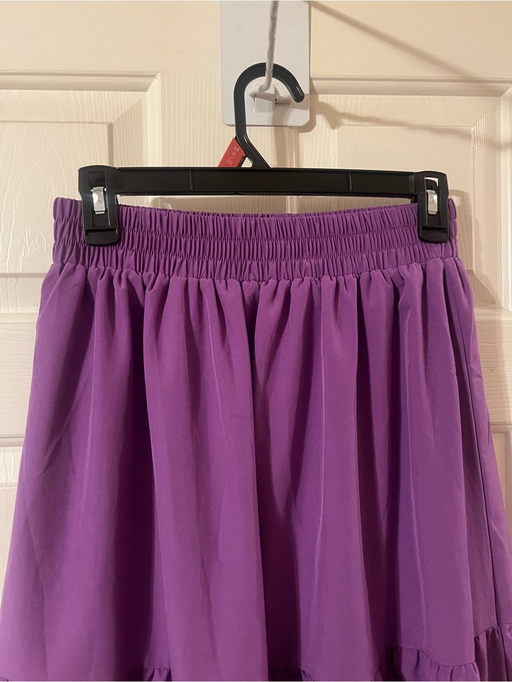 NWOT Women’s Purple Tiered Elastic Waist Maxi Skirt Size Small - Picture 2 of 6